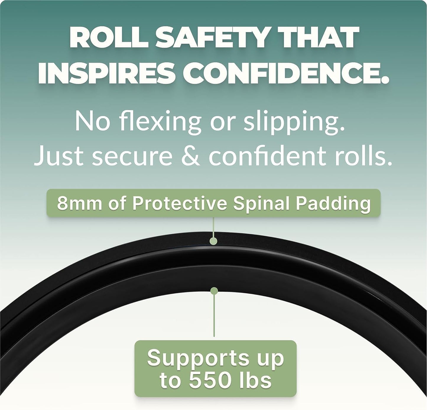 Back Roller & Yoga Wheel - Relieve Lower & Upper Back Pain & Stiffness - Therapeutically Stretch, Mobilize & Decompress Your Spine - Increase Mobility, Flexibility & Alignment